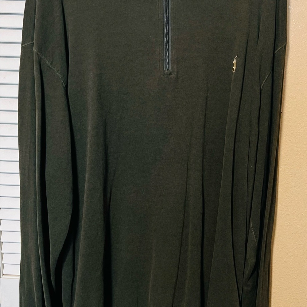 Polo by Ralph Lauren Green Zip Up Shirt